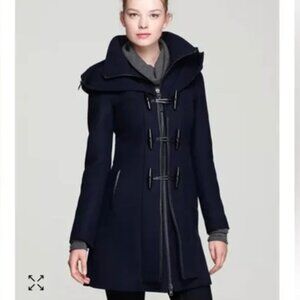 Mackage Steffy flat black wool coat with toggle closures Size XS